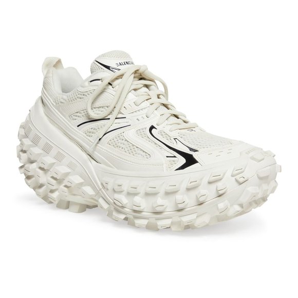 NEW Balenciaga Women's Defender Sneaker off-white mesh EU 37 US 7 - Picture 1 of 10